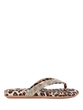 Carvela Riviera Jewel Embellished Leopard Print Sandals, Brown