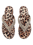 Carvela Riviera Jewel Embellished Leopard Print Sandals, Brown