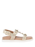 Carvela Triumph Crystal Embellished Footbed Sandals, Gold