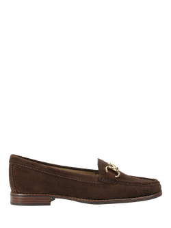 Carvela Click Suede Slip On Loafers, Dark Brown, Dark Brown