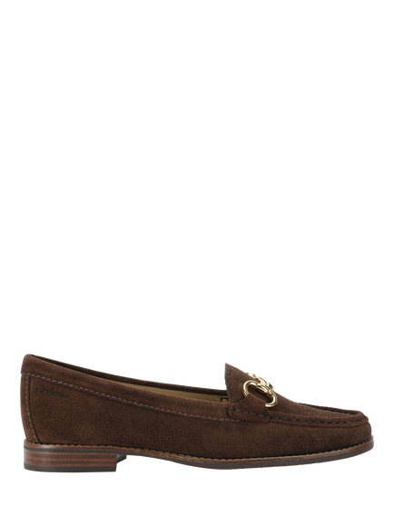 Carvela Click Suede Slip On Loafers, Dark Brown, Dark Brown