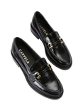 Carvela Noto Patent Leather Loafers, Black