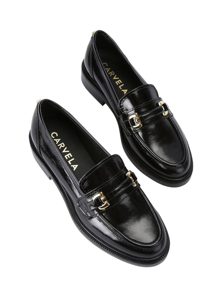Carvela Noto Patent Leather Loafers - view 2, Black