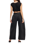 Good American Good Extreme Barrel Leg Relaxed Jeans, Black