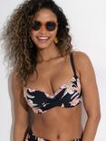 Pour Moi Free Spirit Underwired Bikini Top, Black/Multi