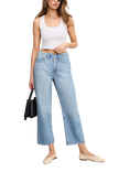 Good American '90s Crop Relaxed Retro Mid-Rise Cotton Denim Jeans