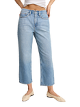 Good American '90s Crop Relaxed Retro Mid-Rise Cotton Denim Jeans