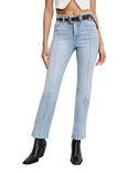 Good American Good Curve High-Rise Light Compression Cotton Denim Jeans