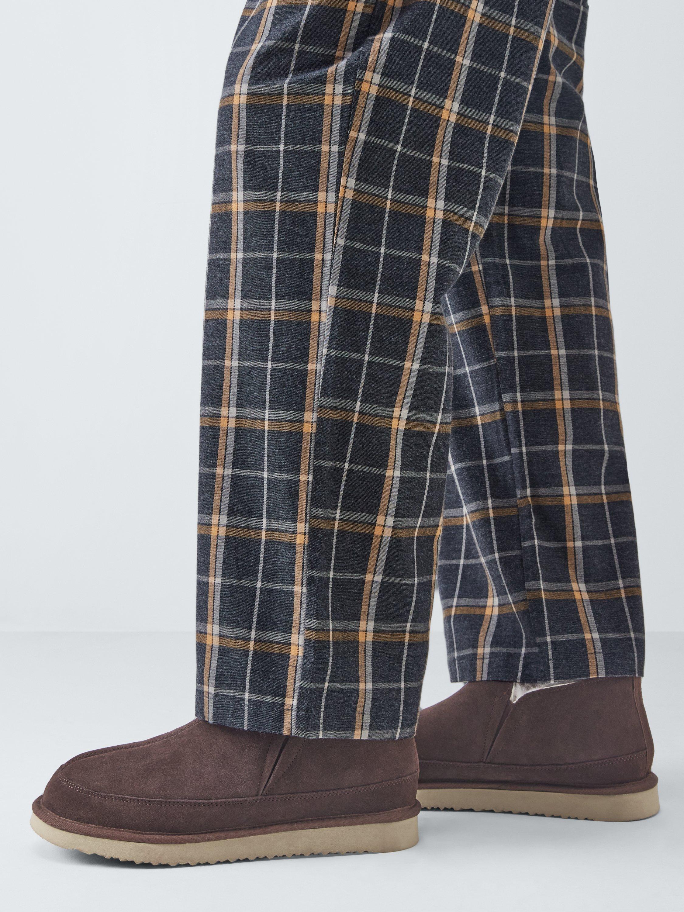 Product image 2 of 6, which shows John Lewis Sheepskin Slip-On Slippers, Brown, 7