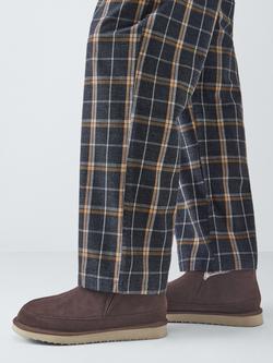 John Lewis Sheepskin Slip-On Slippers - view 2, Brown