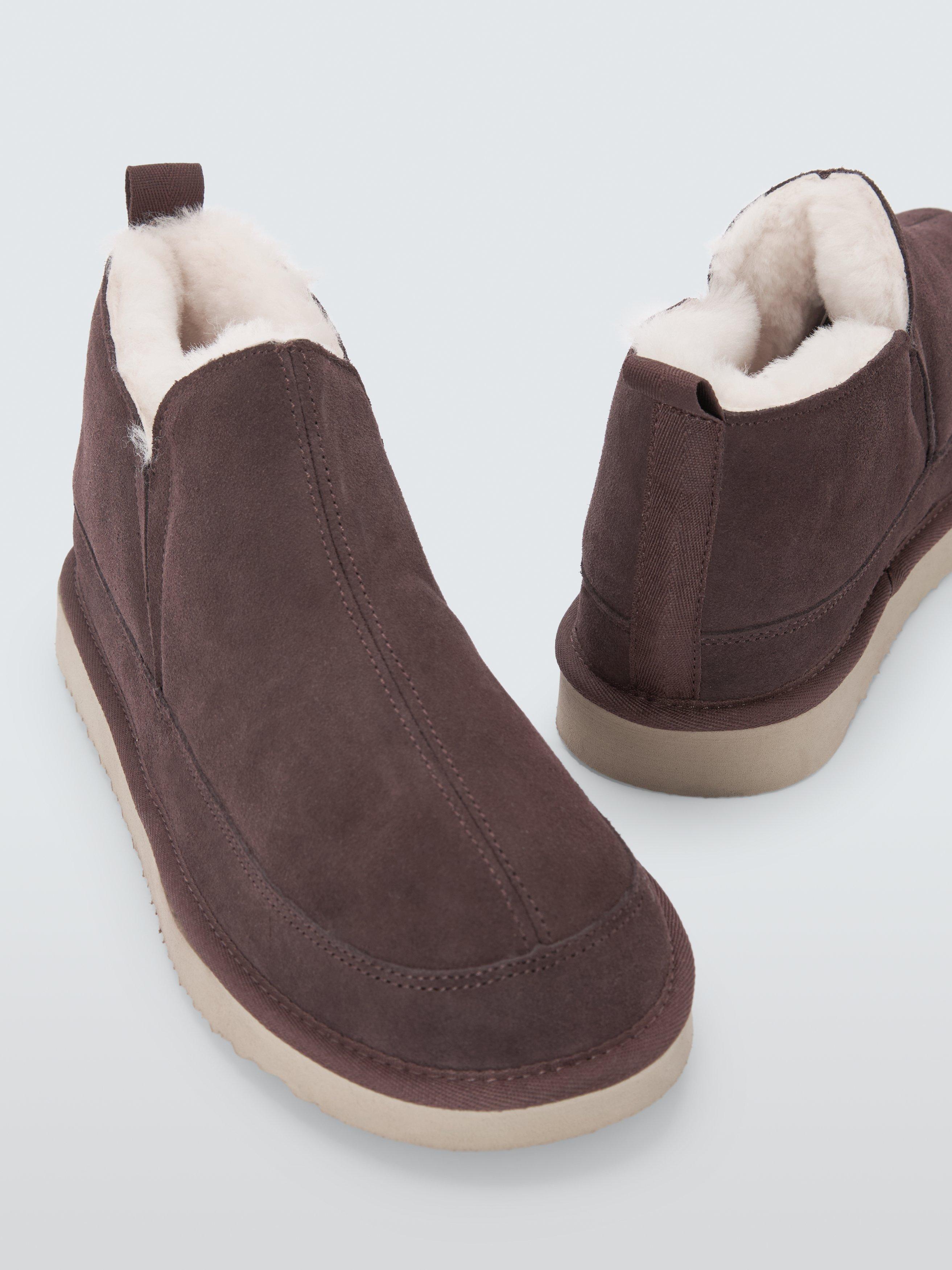 Product image 5 of 6, which shows John Lewis Sheepskin Slip-On Slippers, Brown, 7
