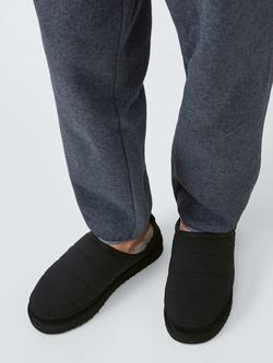 John Lewis Open Back Slippers - view 2, Black