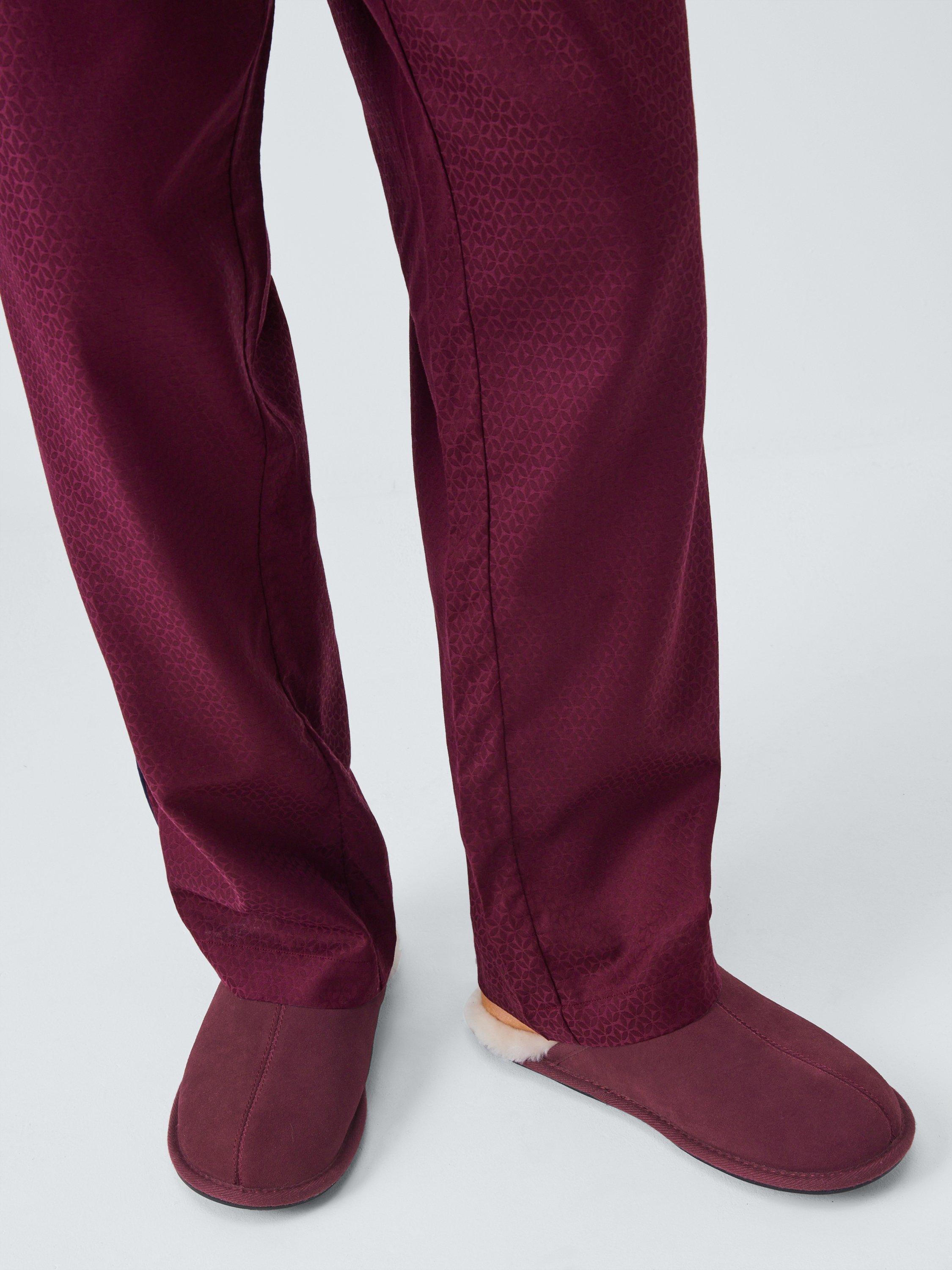 Product image 2 of 6, which shows John Lewis Suede Slippers, Burgundy, 7