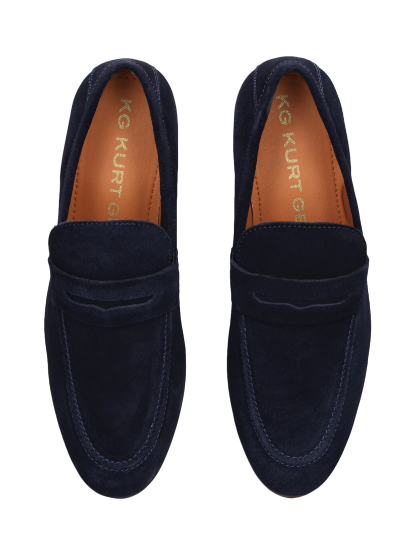 Product image 3 of 5, which shows KG Kurt Geiger Freddy Loafers, Blue Navy, 7