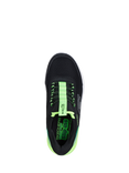 Skechers Kids' Slip-In Microspec Max Trainers, Black/Lime
