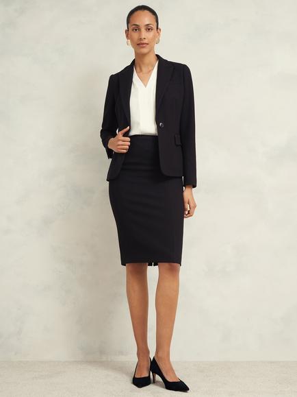 Hobbs Petite Mia Pencil Skirt, Black, Black