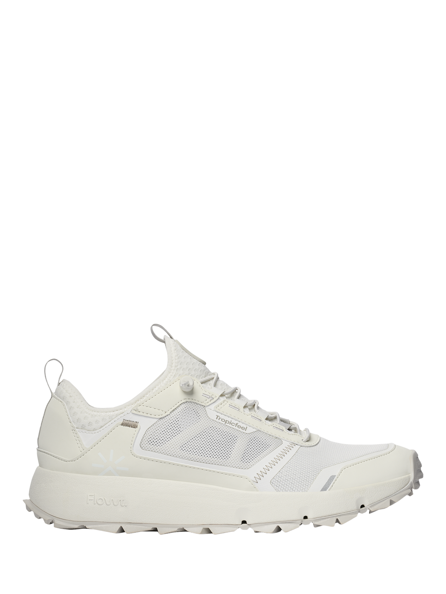 Product image 1 of 3, which shows Tropicfeel AT X Lace Up Trainers, Stone White, EU36