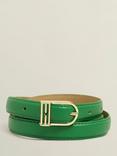 Hobbs Carmina Insignia Leather Belt, Laurel Green