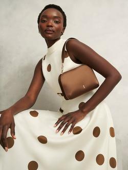 Hobbs Milan Clutch Bag - view 2, Medlar Brown