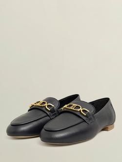 Hobbs Phoebe Leather Loafers - view 2, Hobbs Navy