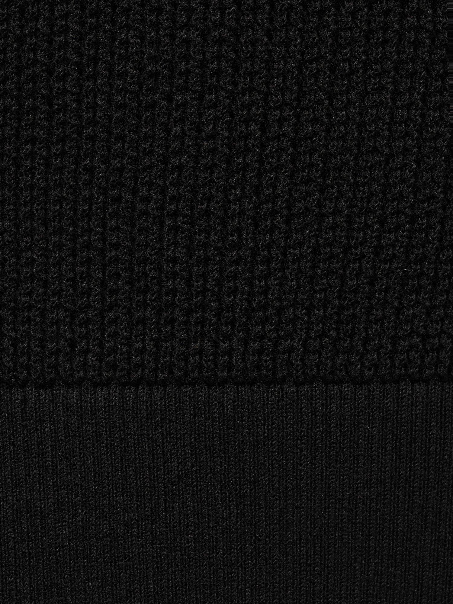 Product image 5 of 7, which shows Mango Peras Fitted Short Sleeve Jumper, Black, XS