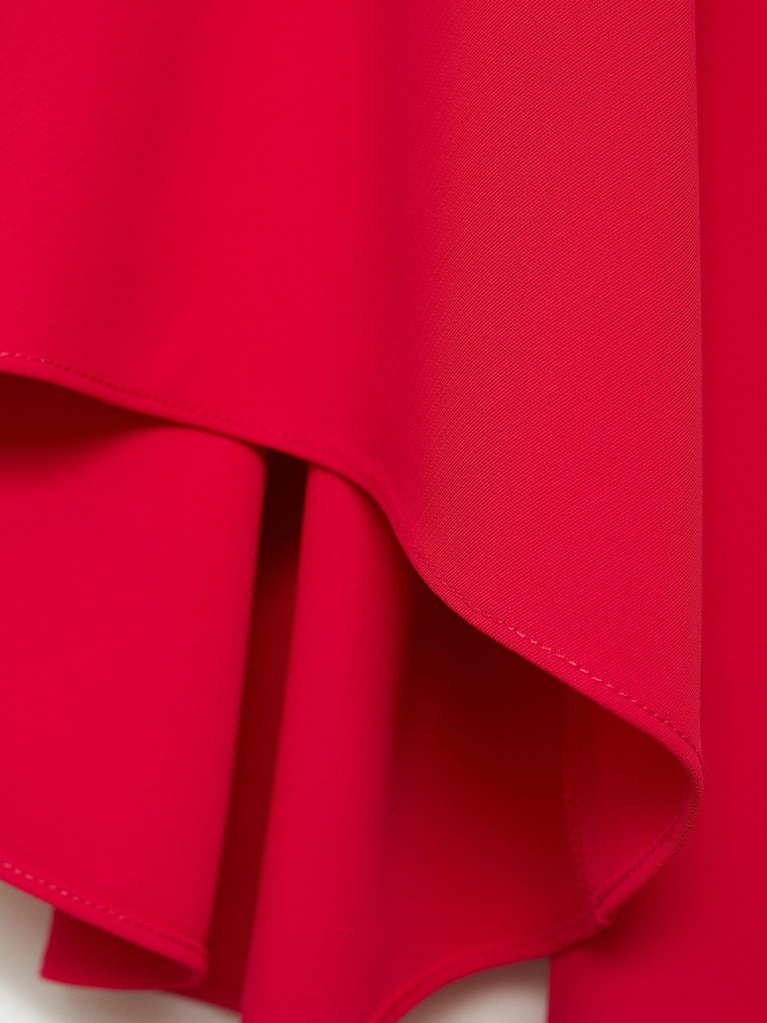 Product image 7 of 7, which shows Mango Rosa Drape Maxi Dress, Bright Pink, 8