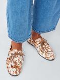 John Lewis Flare Fawn Leather Boat Shoes