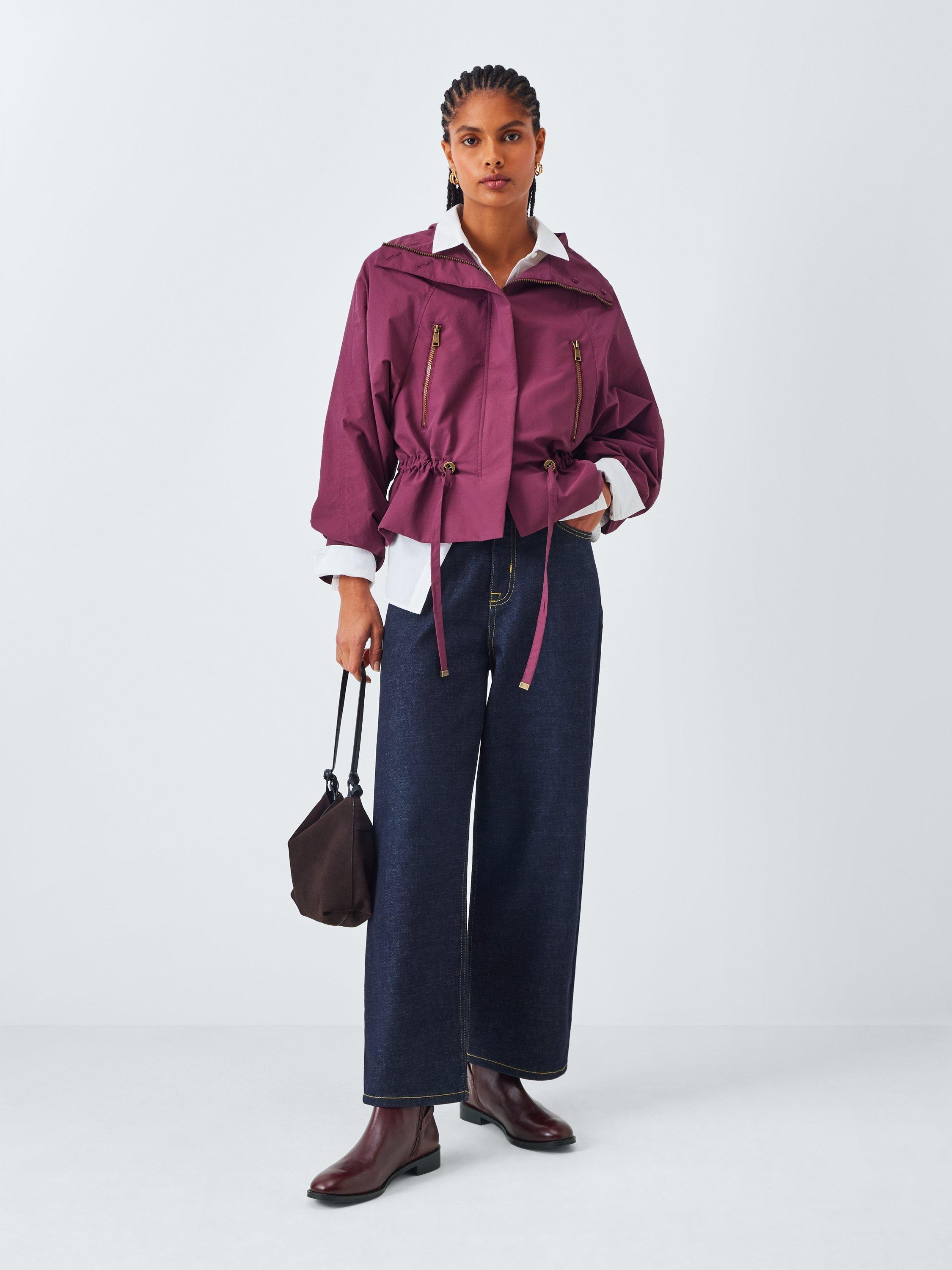 Product image 6 of 6, which shows John Lewis Paso Leather Buckle Harness Riding Ankle Boots, Maroon, 3