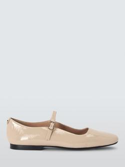 John Lewis Harrietta Mary Jane Leather Pumps, Beige, Beige