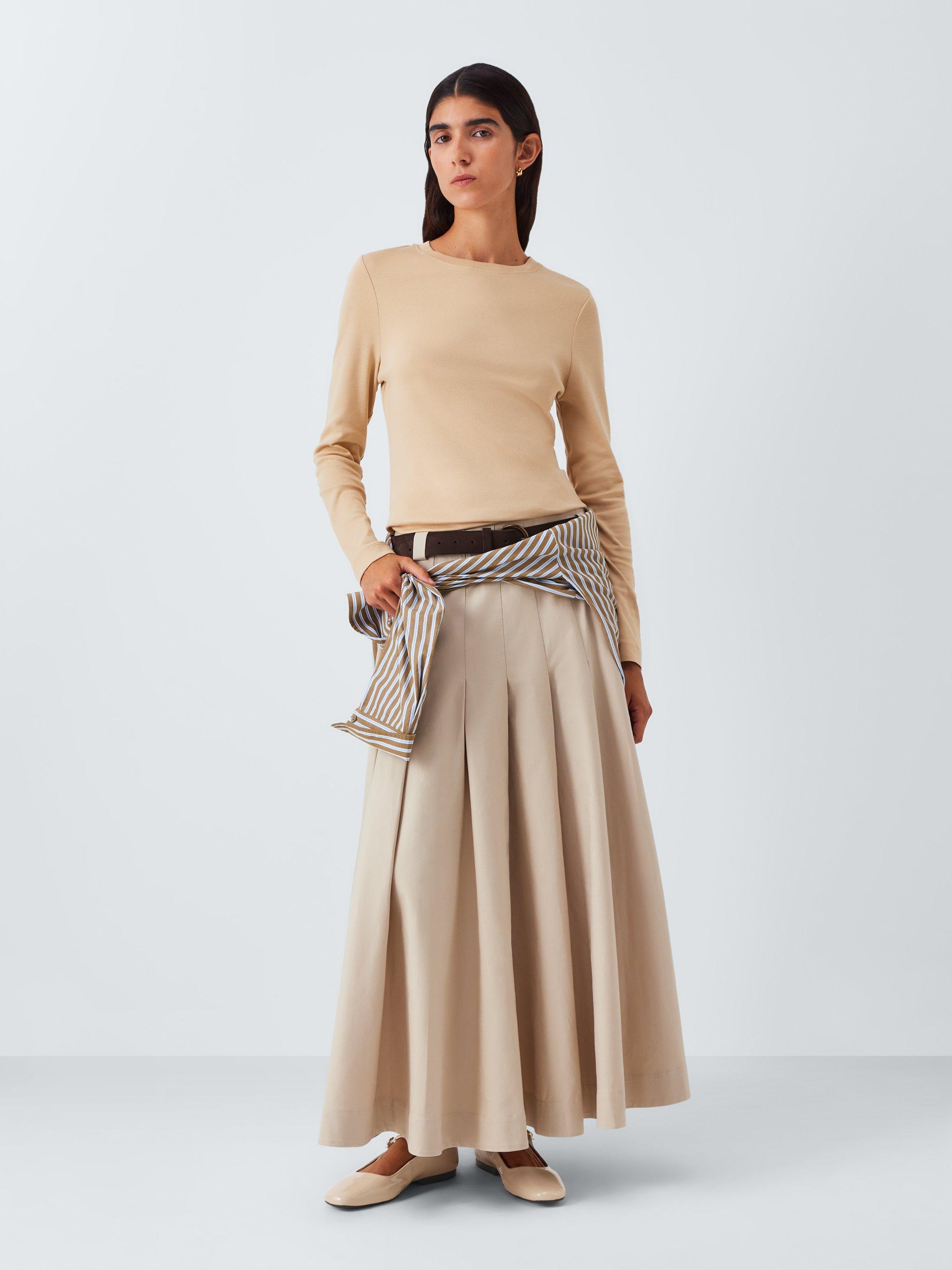 Product image 6 of 6, which shows John Lewis Harrietta Mary Jane Leather Pumps, Beige, 3