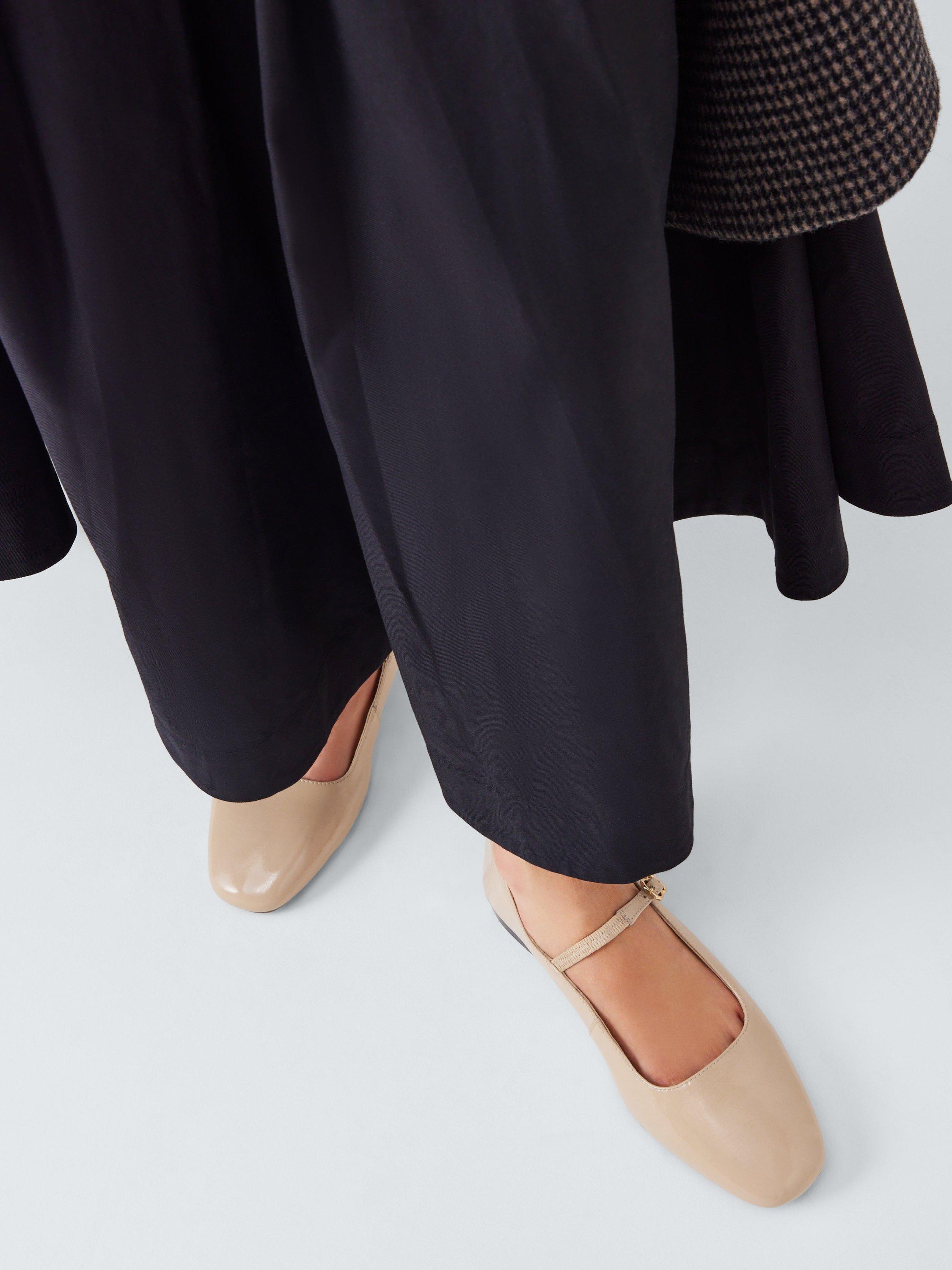Product image 6 of 6, which shows John Lewis Harrietta Wide Fit Mary Jane Leather Pumps, Beige, 3