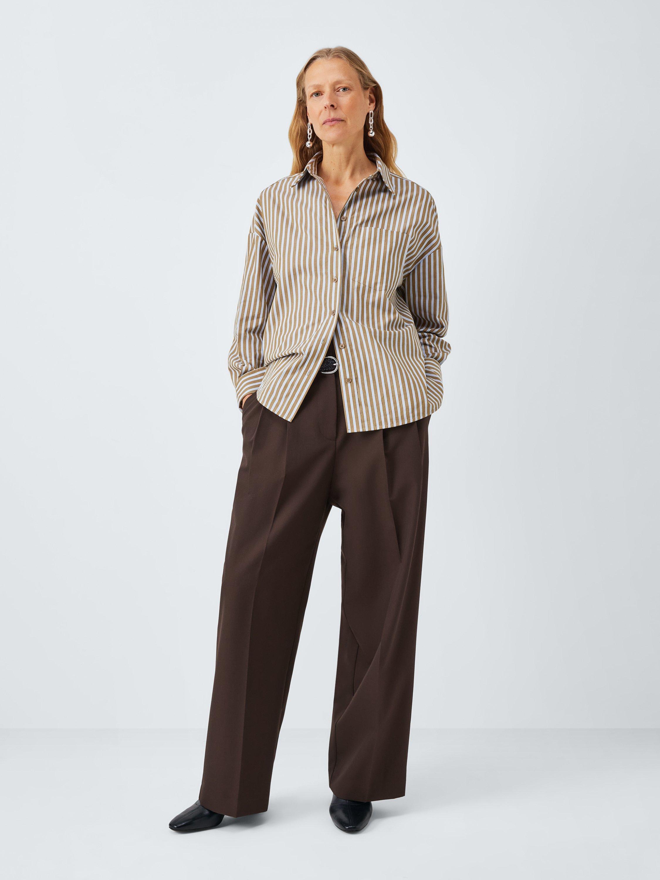 Product image 6 of 6, which shows John Lewis Olive Leather Block Heel Ankle Boots, Black, 3