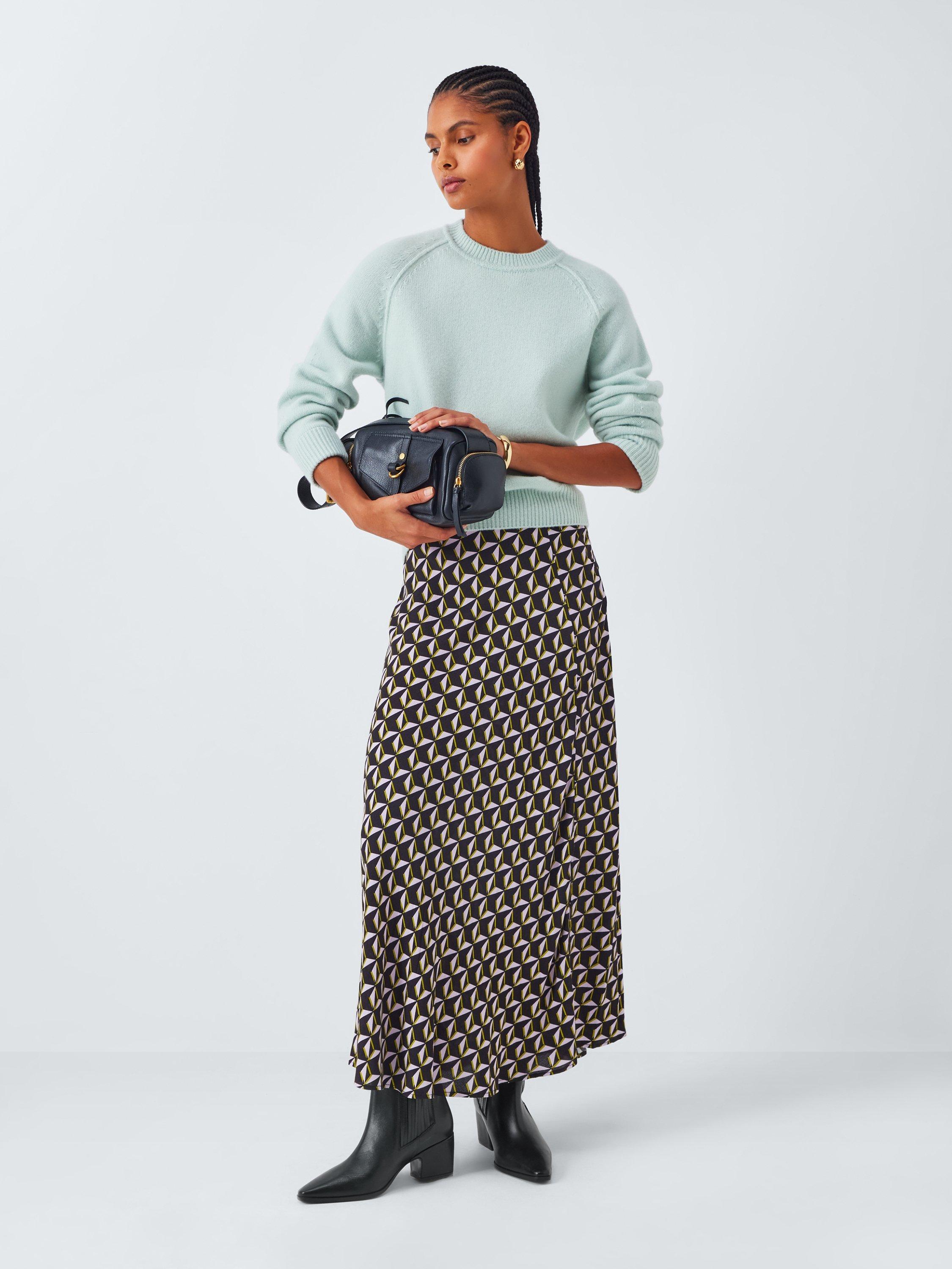 Product image 6 of 6, which shows John Lewis Pixee Leather Chisel Toe Western Ankle Boots, Black, 3