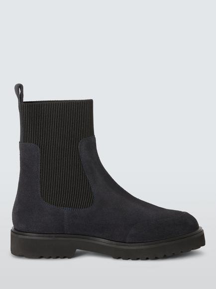 John Lewis Purcie Suede Chelsea Boots, Navy, Navy