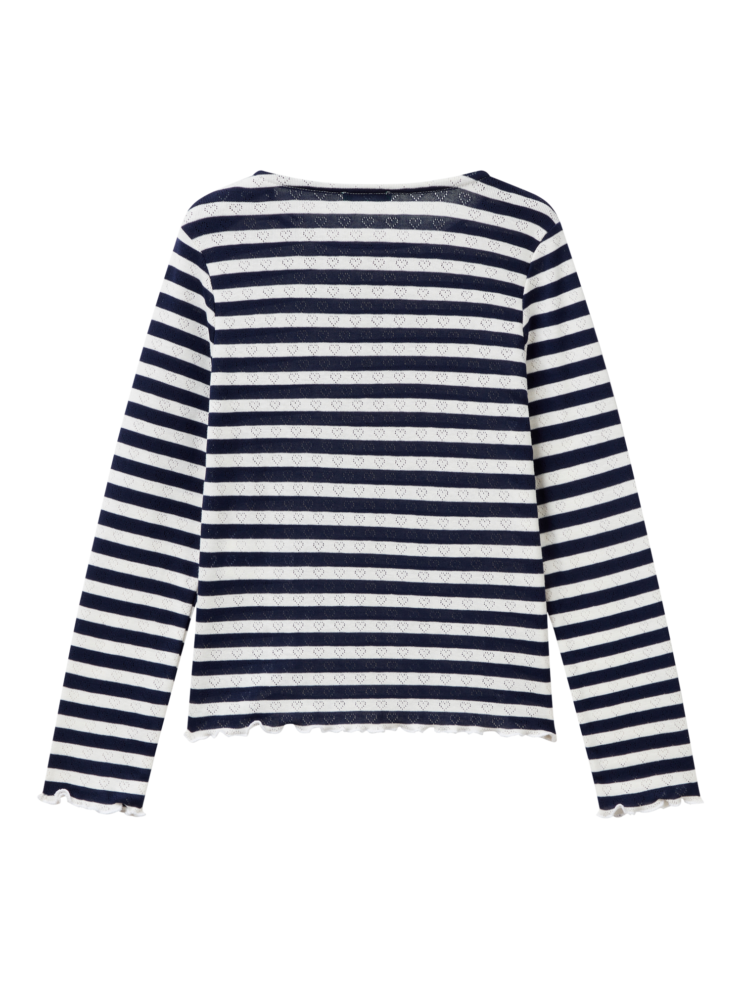 Product image 2 of 3, which shows Benetton Kids' Striped Long Sleeve T-Shirt, Blue, 6-7 years