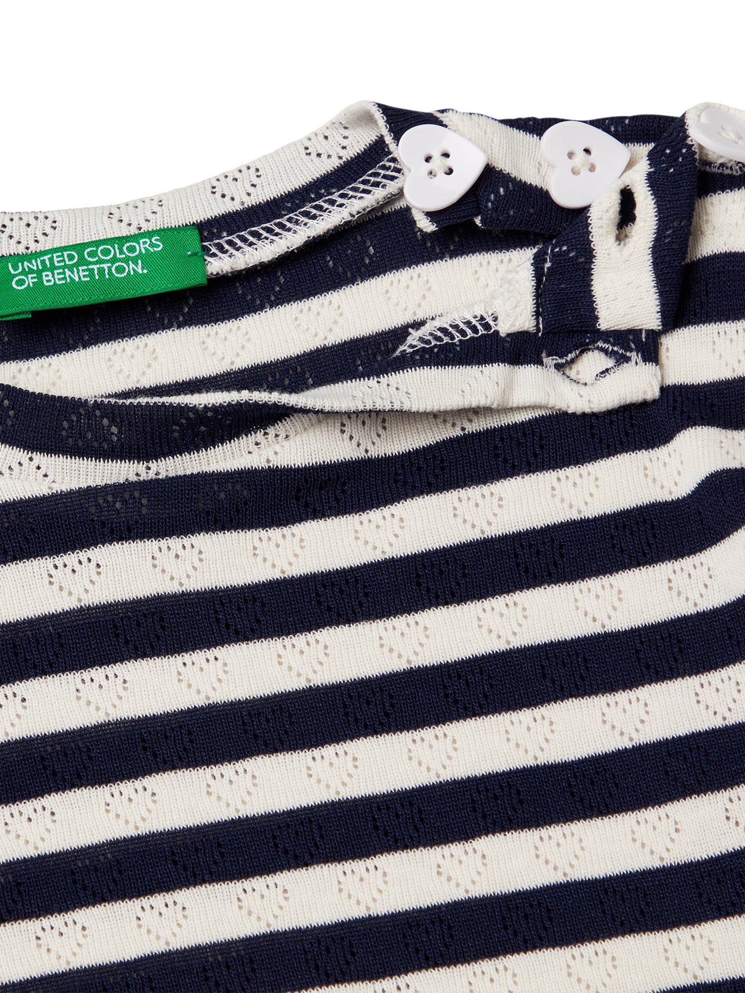 Product image 3 of 3, which shows Benetton Kids' Long Sleeve T-Shirt, Night Blue, 18-24 months