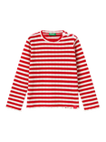 Benetton Kids' Long Sleeve T-Shirt, Dark Red