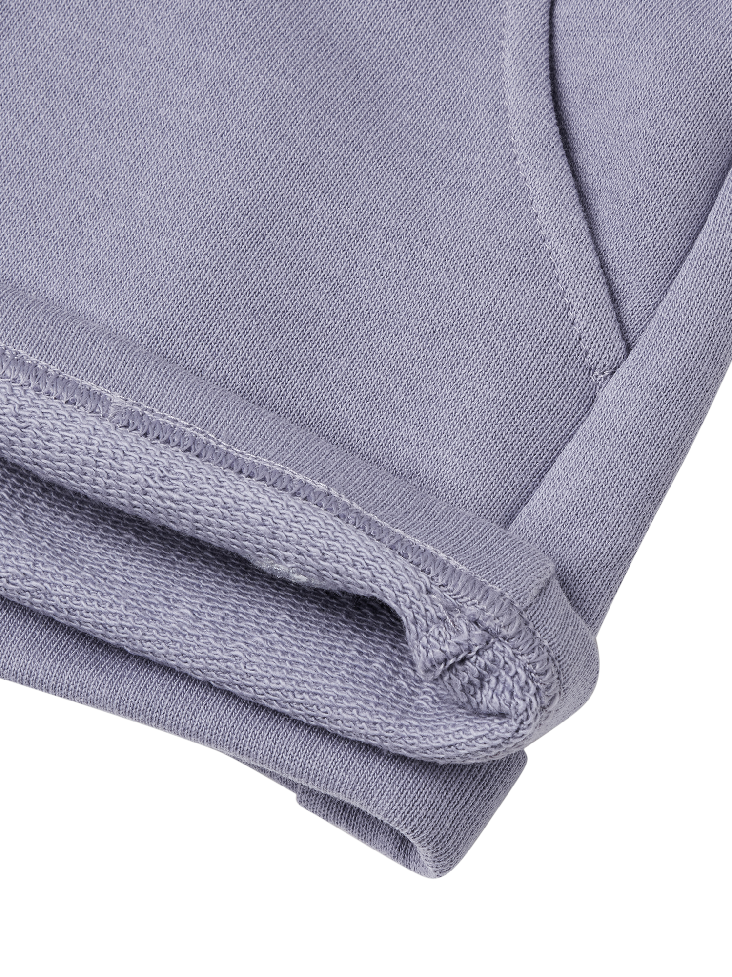 Product image 3 of 3, which shows Benetton Kids' Drawstring Fleece Shorts, Purple, 6-7 years