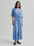 Second Female Nicola Short Sleeved Maxi Dress, Blue