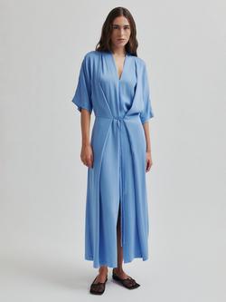 Second Female Nicola Short Sleeved Maxi Dress containing LENZING™ ECOVERO™ Viscose, Blue