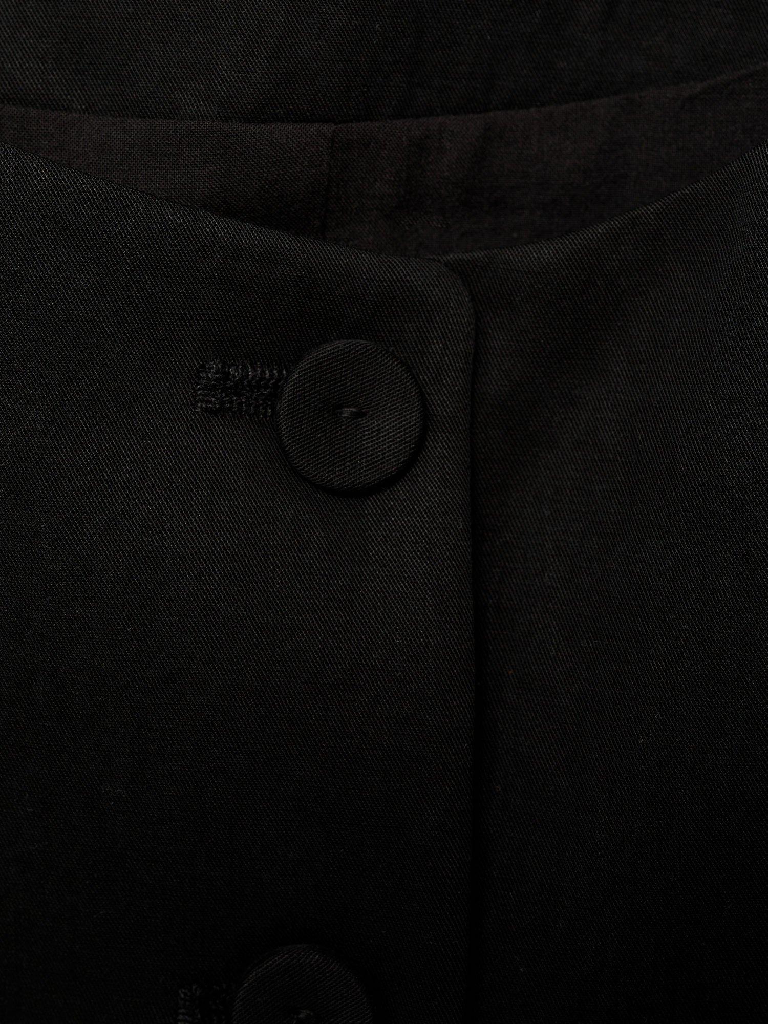 Product image 4 of 7, which shows Mango Amalfi Round Neck Waistcoat, Black, L