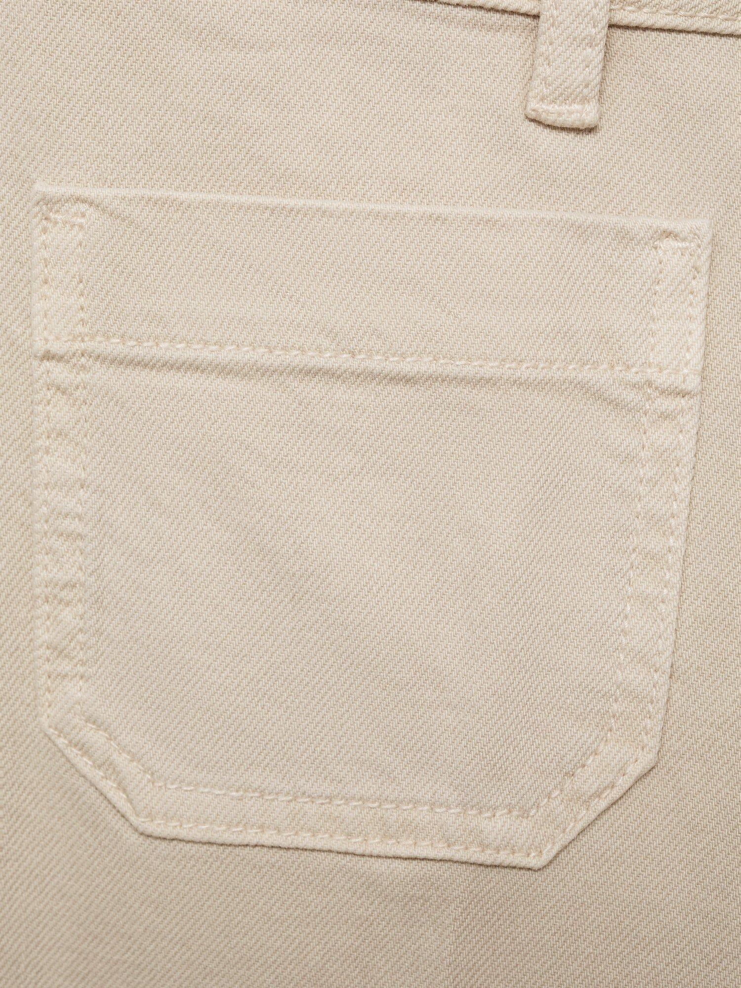 Product image 9 of 9, which shows Mango Jessie Cropped Wide Leg Jeans, Light Pastel Brown, 10