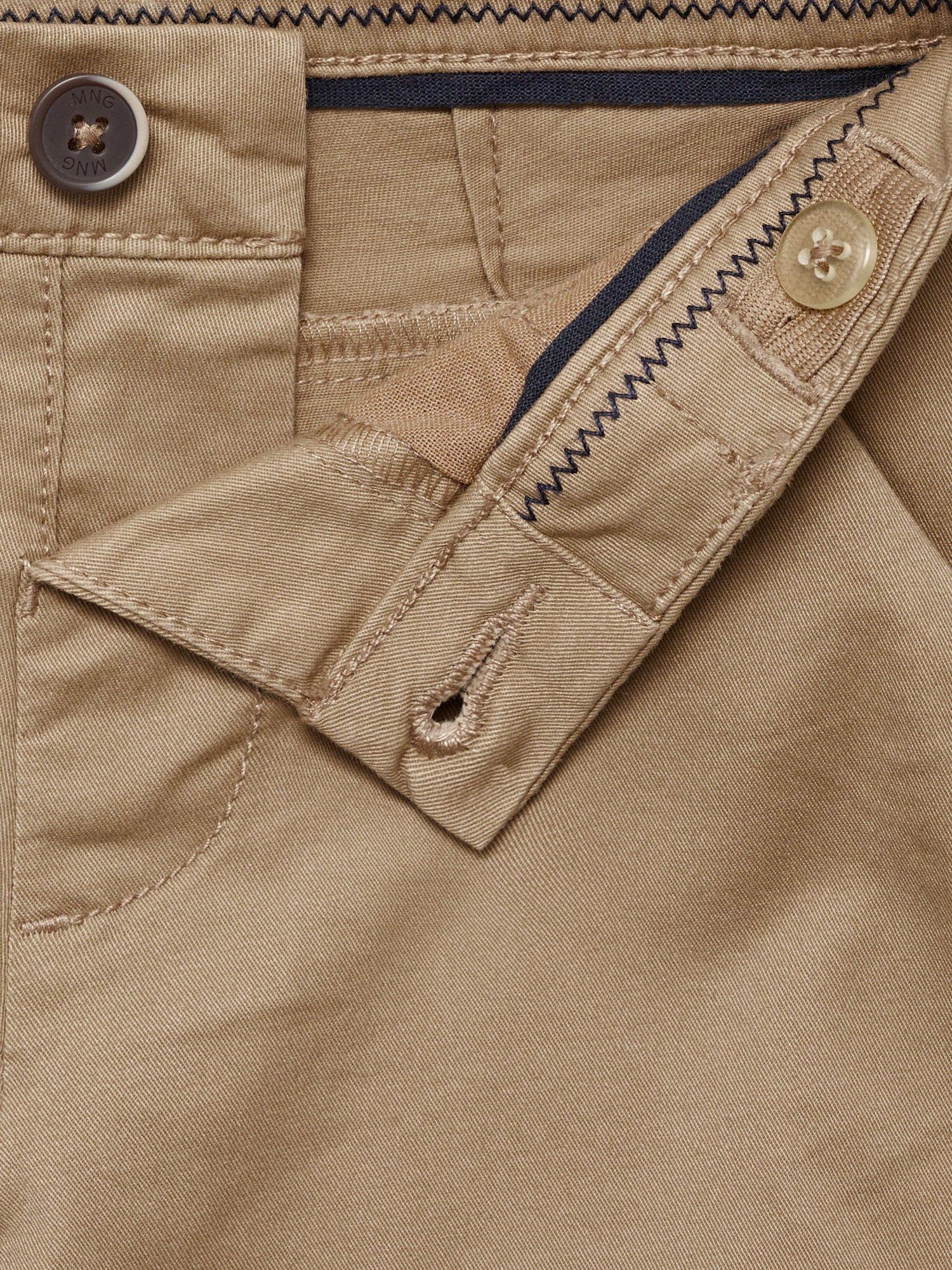 Product image 5 of 6, which shows Mango Kids' Berchi Cotton Shorts, Light Beige, 9-12 months