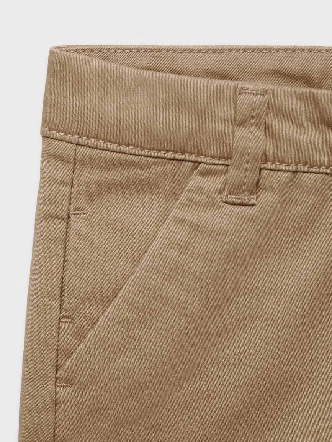 Product image 6 of 6, which shows Mango Kids' Berchi Cotton Shorts, Light Beige, 9-12 months