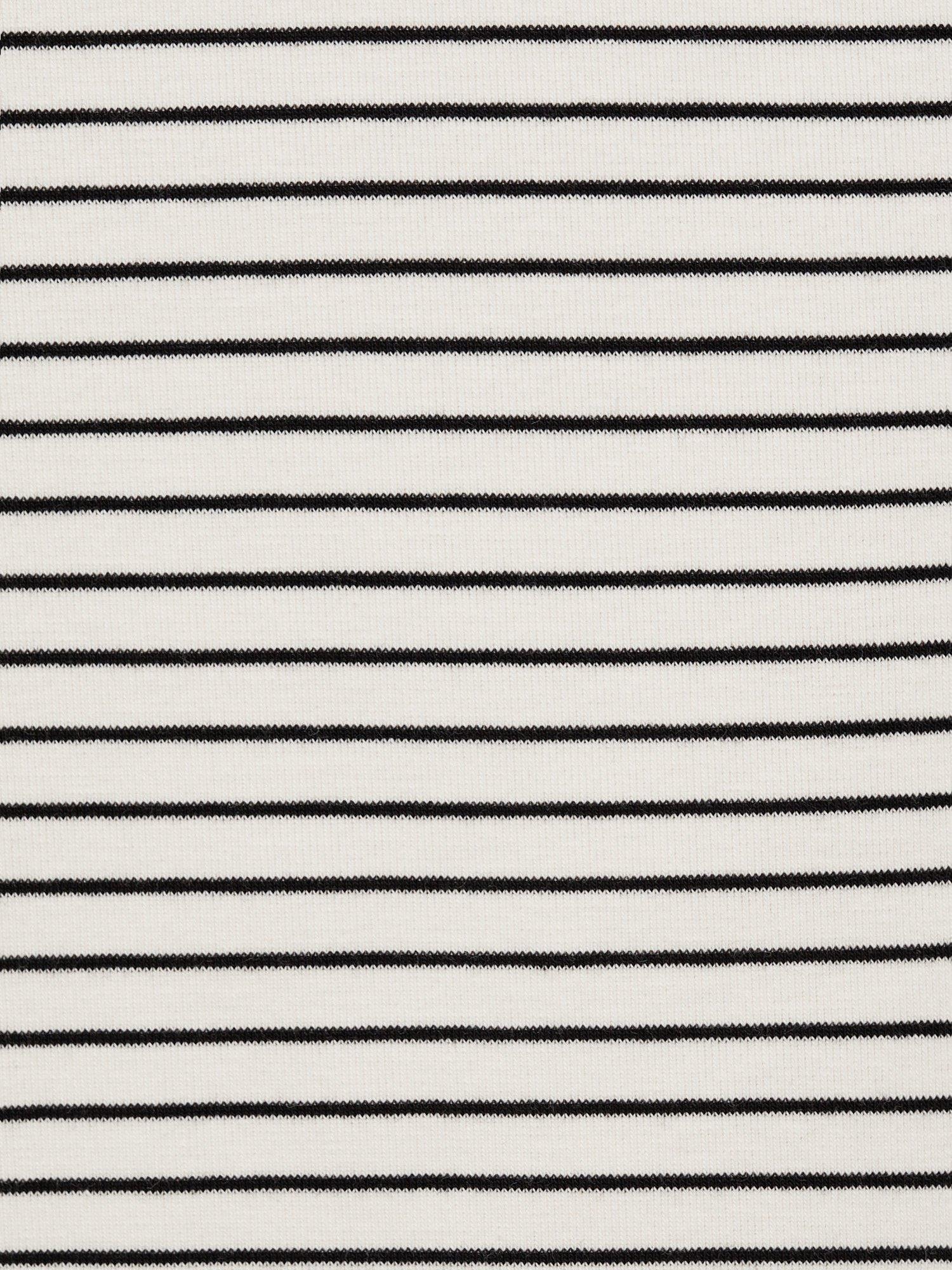 Product image 5 of 8, which shows Mango Lirio Cotton Stripe Print T-shirt, White/Multi, 14|16