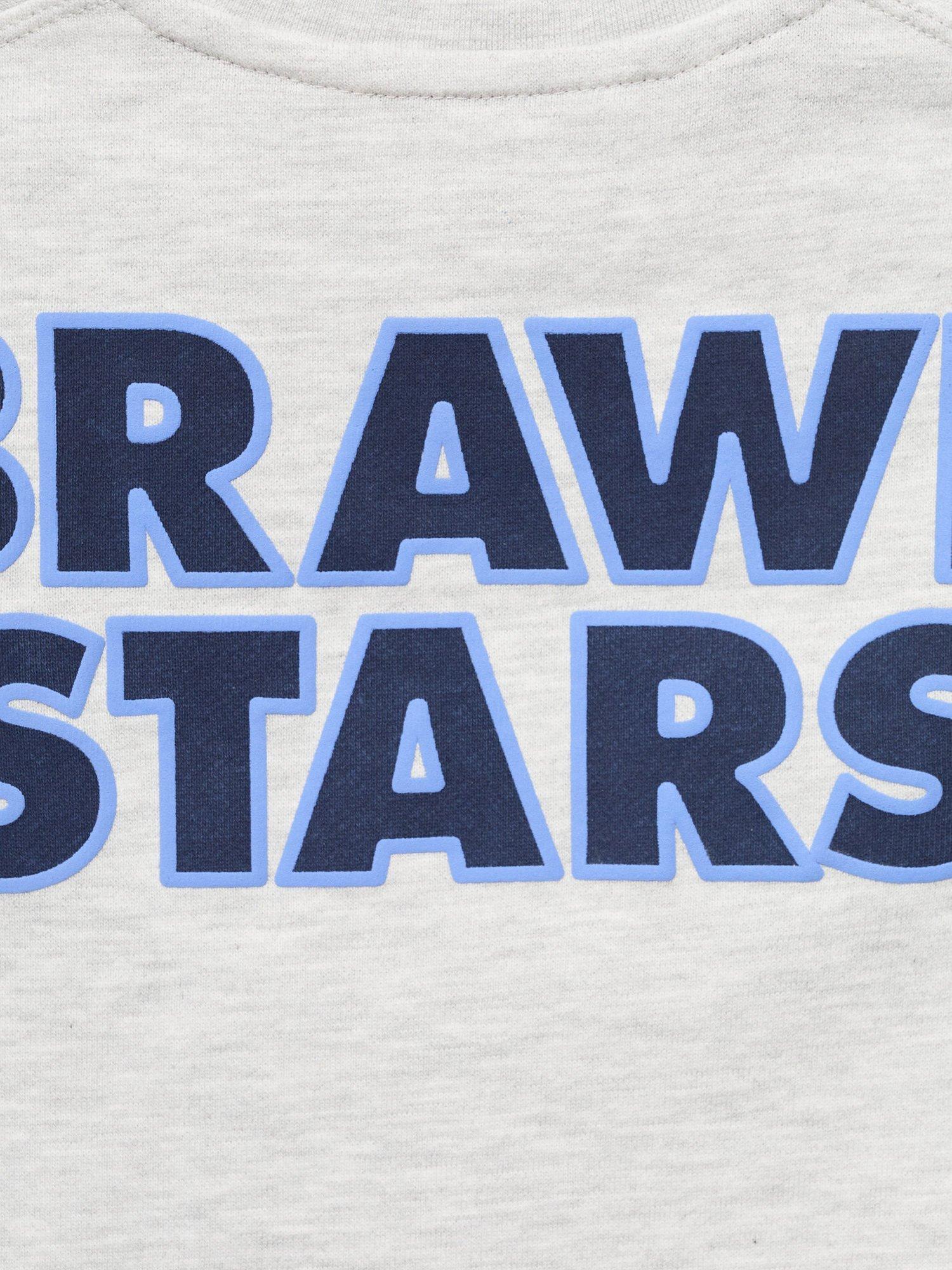 Product image 3 of 4, which shows Mango Kids' Brawl Stars Sweatshirt, Lt Pastel Grey, 11-12 years