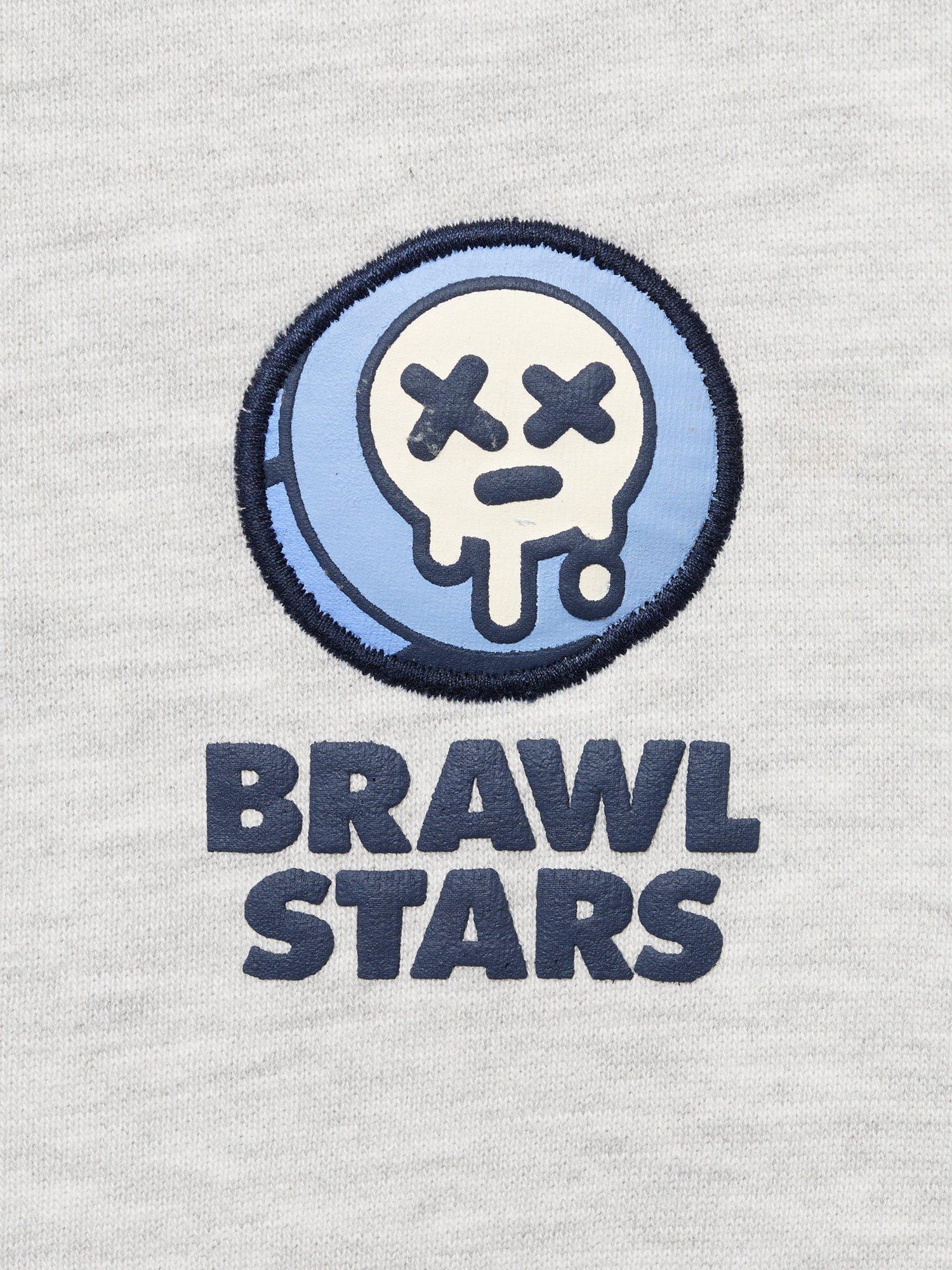 Product image 4 of 4, which shows Mango Kids' Brawl Stars Sweatshirt, Lt Pastel Grey, 11-12 years