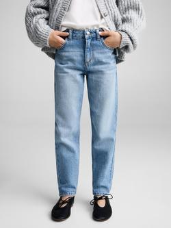 Mango Kids' Bright Mom Jeans, Open Blue, Open Blue