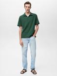 Mango Xavi Regular Fit Polo Shirt, Dark Green