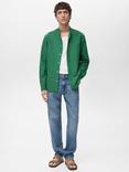 Mango Chennai Linen Blend Regular Fit Shirt, Green